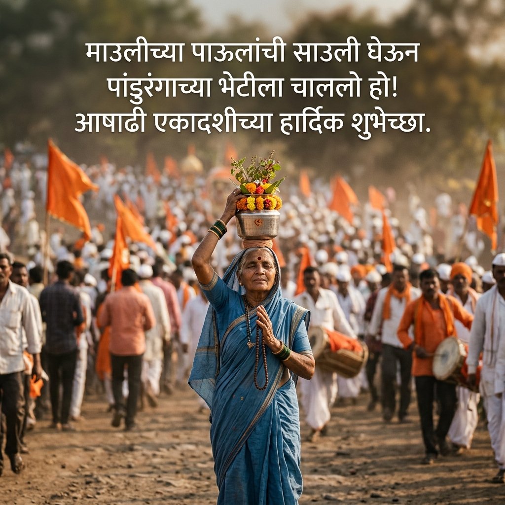 Ashadhi Ekadashi Quotes in Marathi