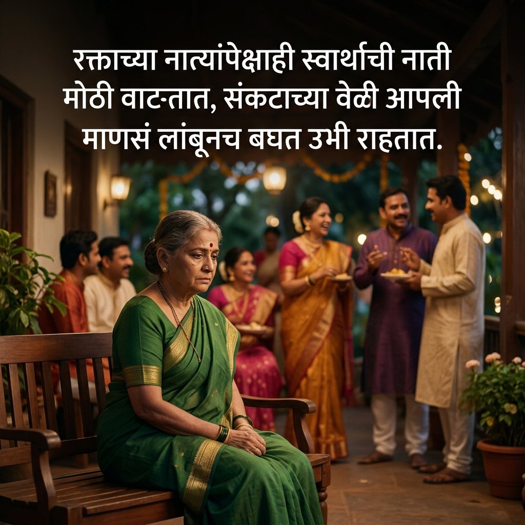 Fake Relatives Quotes in Marathi