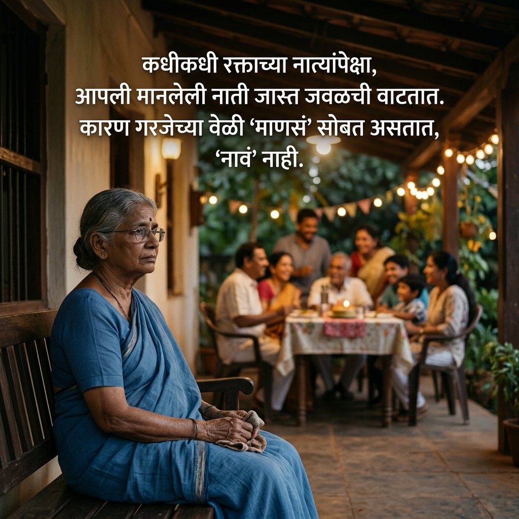 Fake Relatives Quotes in Marathi