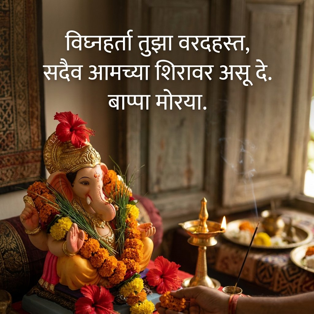 Ganpati Bappa Quotes in Marathi