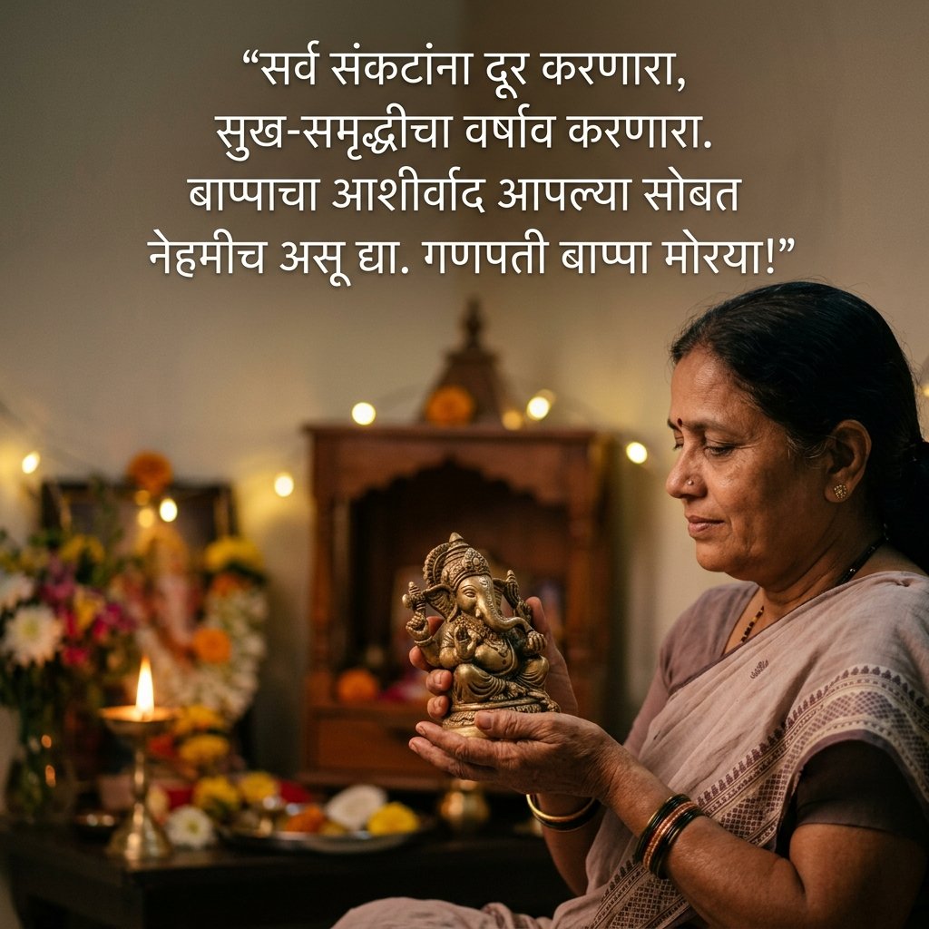 Ganpati Bappa Quotes in Marathi