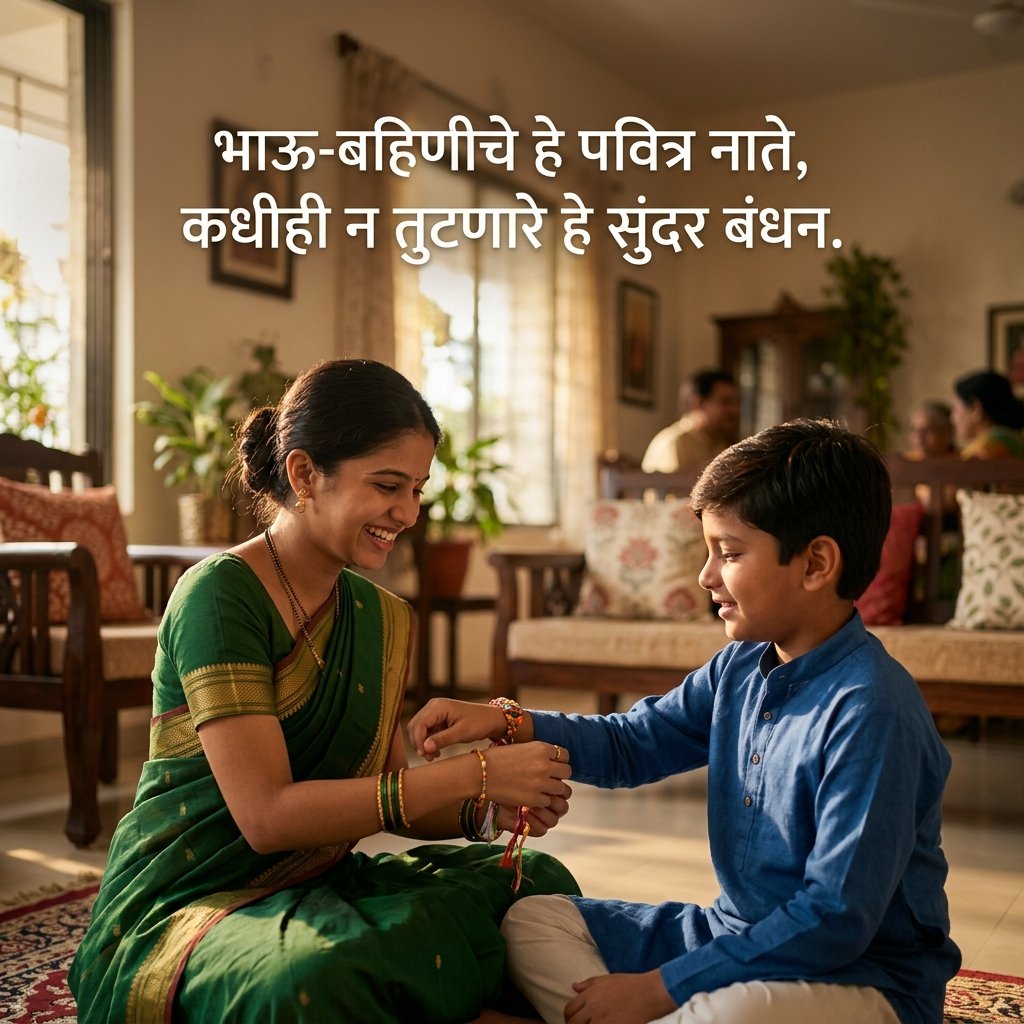 Raksha Bandhan Quotes in Marathi